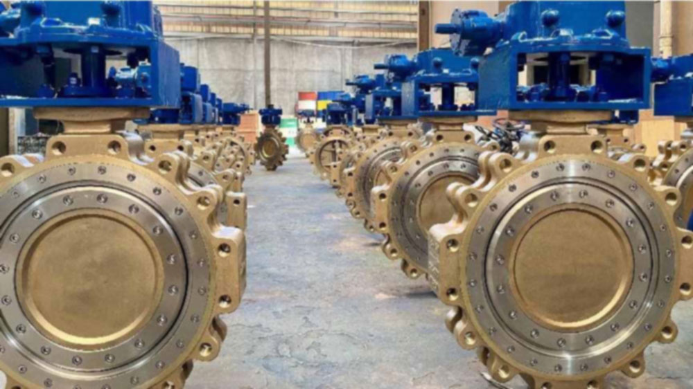 triple offset metal butterfly valve