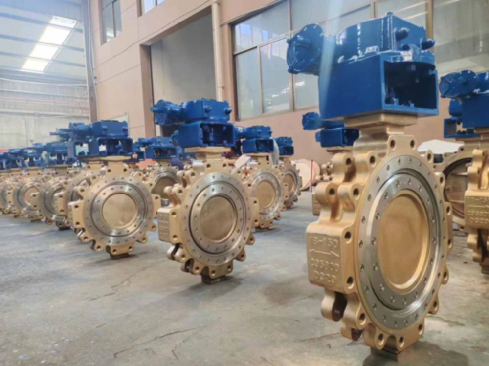 triple offset metal butterfly valve